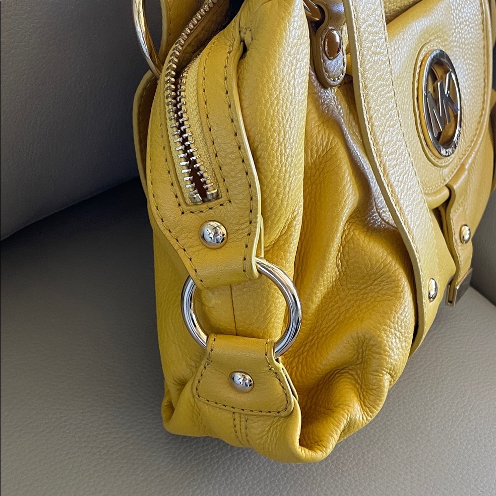 Michael Kors Vibrant Yellow Handbag - Picture 14 of 16